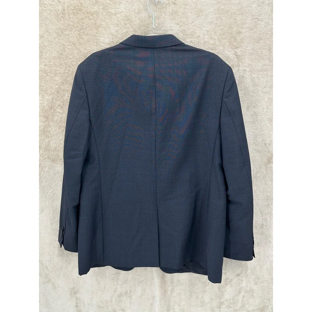 Banana Republic Blazer Men 44R Navy Wool Mohair Modern Fit Vitale Barberis Italy